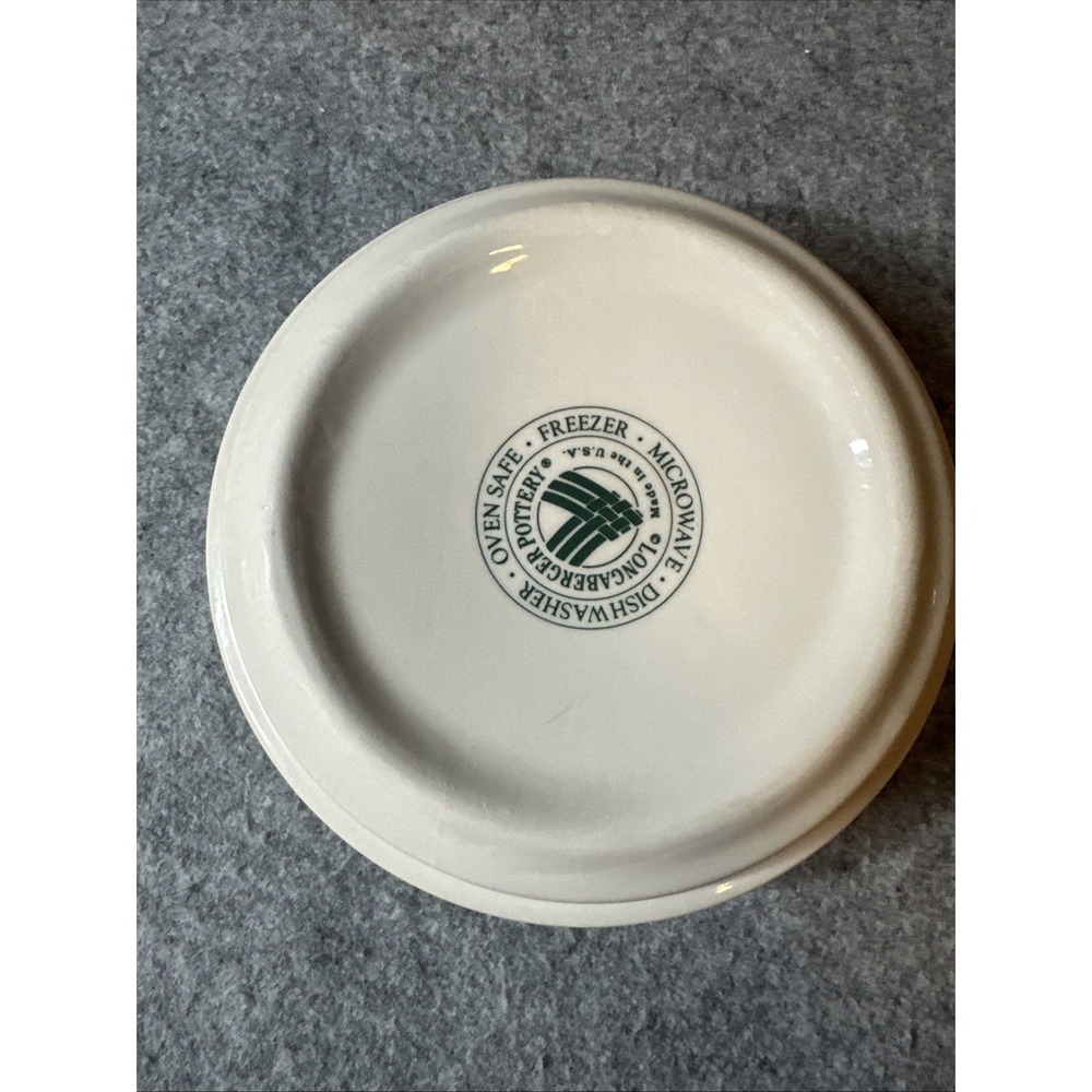 Longaberger Woven Traditions Classic Ivory 6" Soup Cereal Bowl USA - Picture 5 of 5